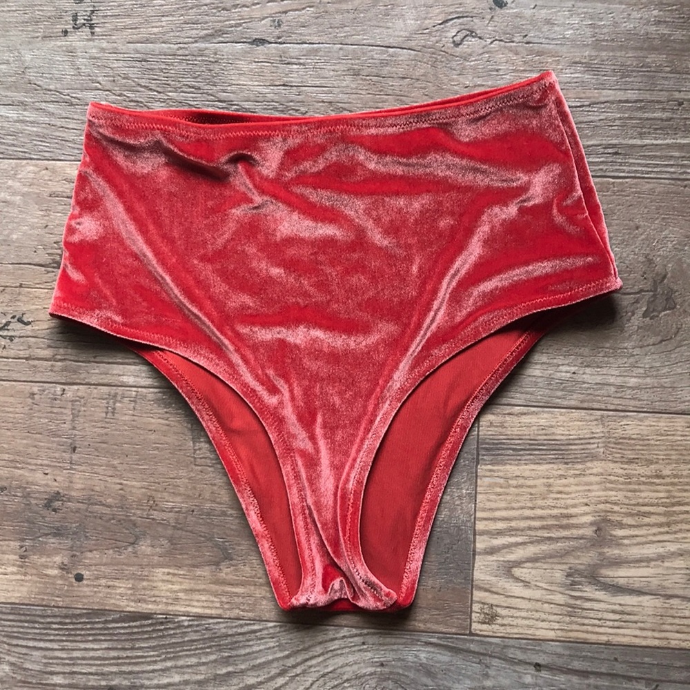 Aerie velvet high waist bikini bottom